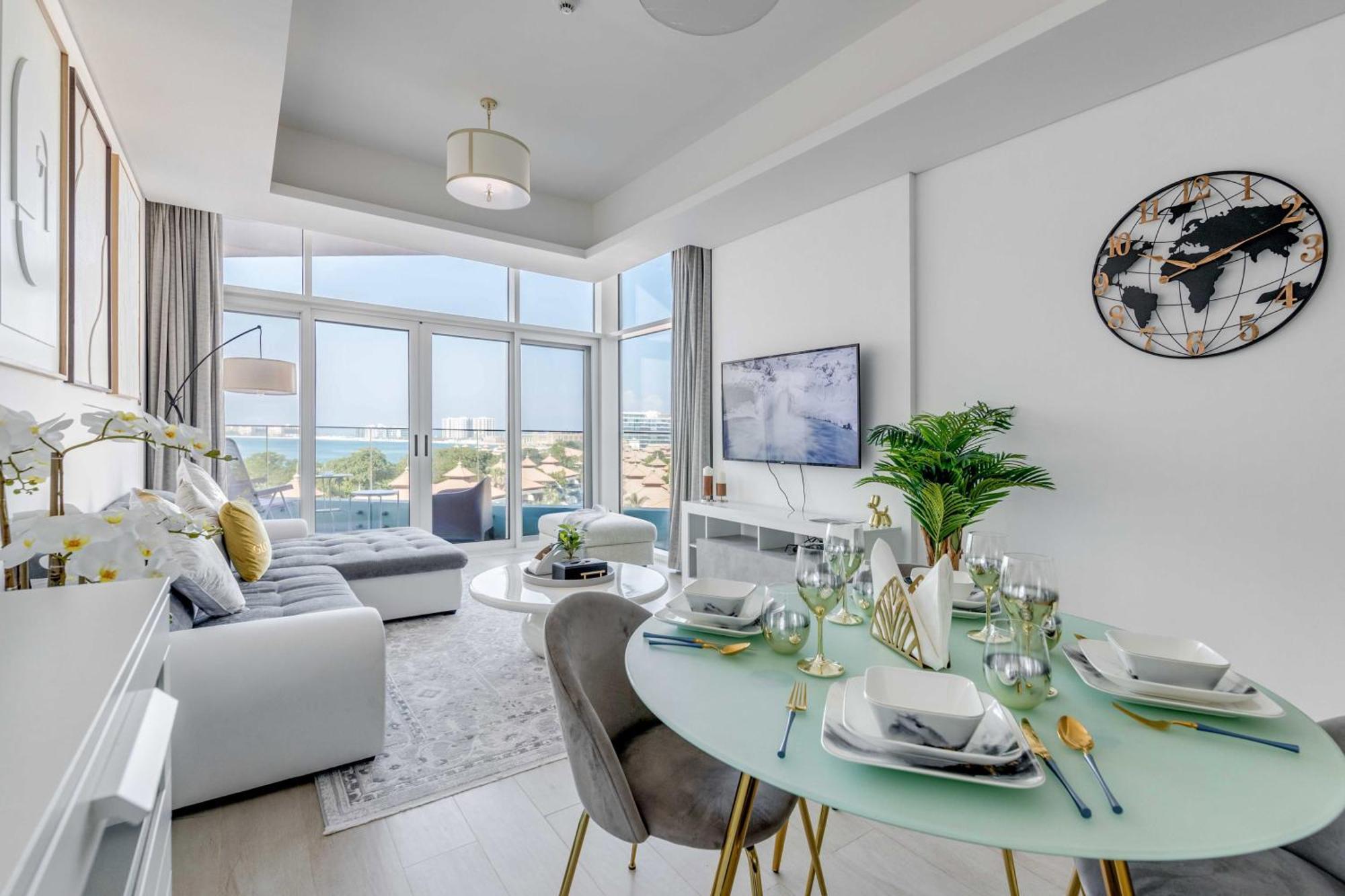 Luxury Azizi Mina Beachfront Apartments Dubai Exterior photo