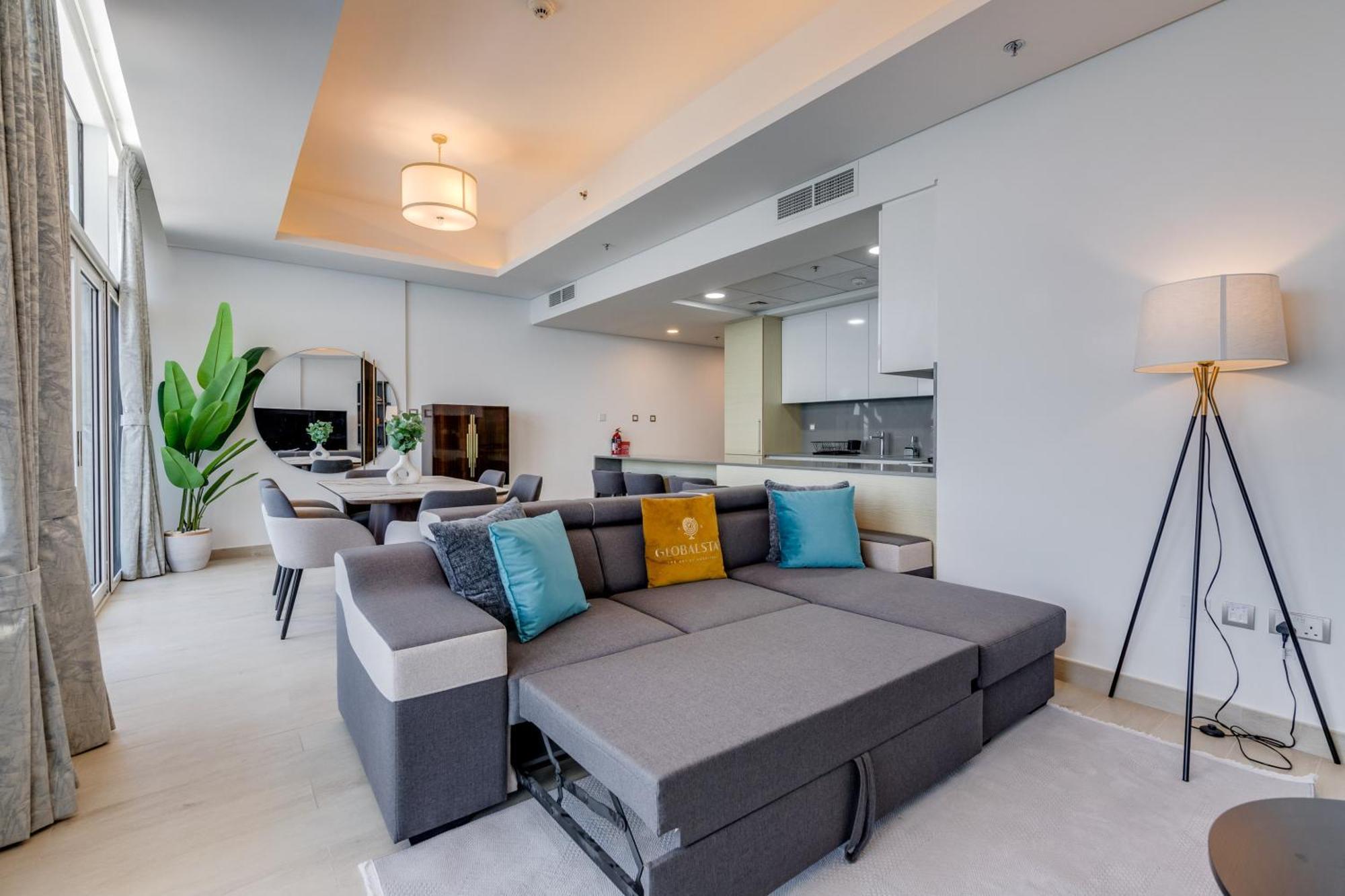 Luxury Azizi Mina Beachfront Apartments Dubai Exterior photo